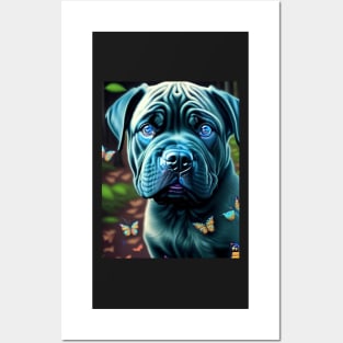 Glowy Cane Corso Puppy Posters and Art